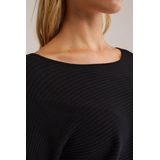 WE Fashion - Dames Trui - Zwart - Regular Fit - Viscose