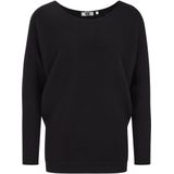 WE Fashion - Dames Trui - Zwart - Regular Fit - Viscose