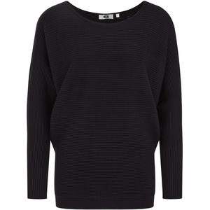 WE Fashion - Dames Trui - Zwart - Regular Fit - Viscose