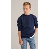 Blue Ridge - Jongens Sweater - Marineblauw - Regular Fit - Katoen