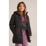 WE Fashion - Lange Gewatteerde Jas - Meisjes - Met Capuchon