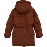 WE Fashion - Lange Gewatteerde Jas - Meisjes - Met Capuchon