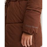 WE Fashion - Lange Gewatteerde Jas - Meisjes - Met Capuchon