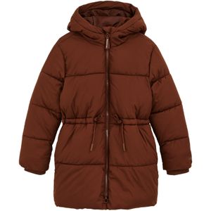 WE Fashion - Lange Gewatteerde Jas - Meisjes - Met Capuchon