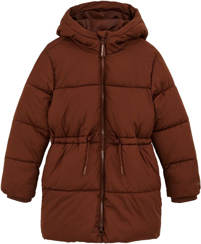 WE Fashion - Lange Gewatteerde Jas - Meisjes - Met Capuchon