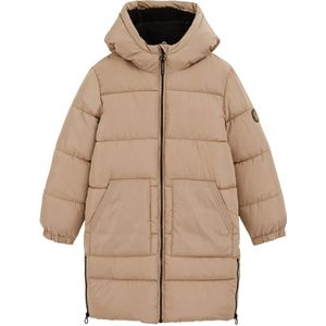 WE Fashion - Lange Gewatteerde Jas - Meisjes - Met Capuchon - Waterafstotend