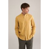 WE Fashion - Overhemd - Lichtblauw - Linnen/Katoen - Lange Mouwen