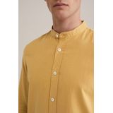 WE Fashion - Overhemd - Lichtblauw - Linnen/Katoen - Lange Mouwen