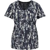 T-shirt - V-hals - Korte Mouwen - Regular Fit - Dessin