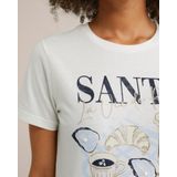 WE Fashion - Dames T-shirt - Wit - Regular fit