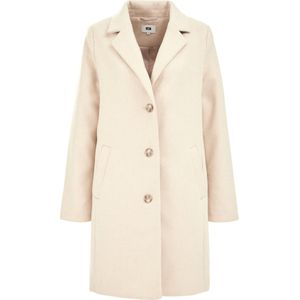 WE Fashion - Wollen Manteljas - Beige - Dames - Gevoerd
