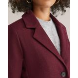 WE Fashion - Tussenmantel - Wijnrood - Klassieke Mantel - Normale Pasvorm