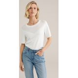 Gebreide Trui - Korte Mouwen - Ronde Hals - Opengewerkt Dessin - Regular Fit