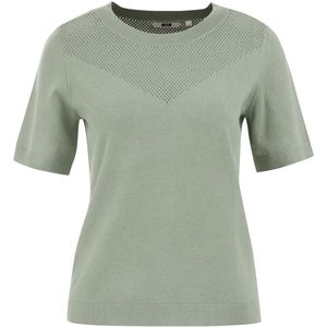 WE Fashion - Trui - Lichtgroen - V-hals - Kwartmouw