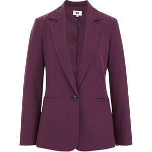 WE Fashion - Dames Slim fit blazer - Slim Fit - Aubergine -  Maat: 34