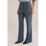 WE Fashion - Tapered Regular Waist Pantalon - Groen