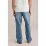 WE Fashion - Jeans - Mid Blauw - Denim - Loose Fit