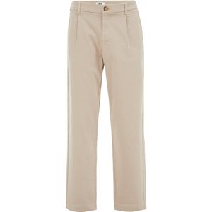 WE Fashion - Heren Loose Fit Chino - Beige - Katoen - Met Stretch