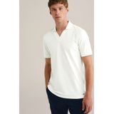 WE Studio - Shirt - Ivoor - Polokraag - Slanke Pasvorm - Kwartmouw
