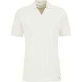 WE Studio - Shirt - Ivoor - Polokraag - Slanke Pasvorm - Kwartmouw