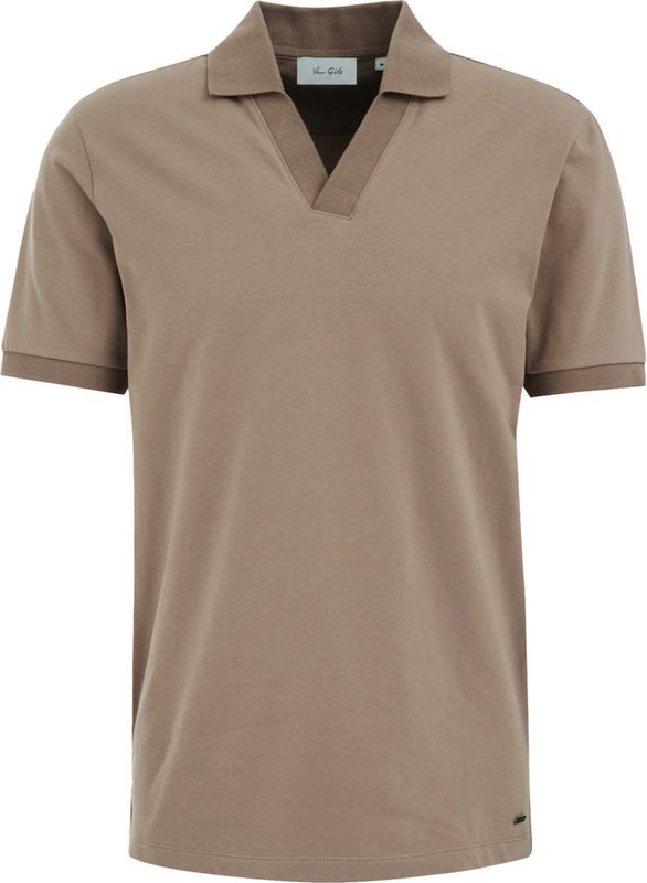 Van Gils - Slim Polo - Bruin
