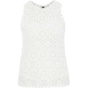 Trui - Gebreid - Wit - Katoen - Regular Fit