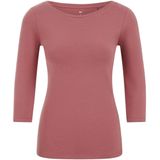 WE Fashion - Top - Zalm - Driekwart Mouwen - Ronde Hals