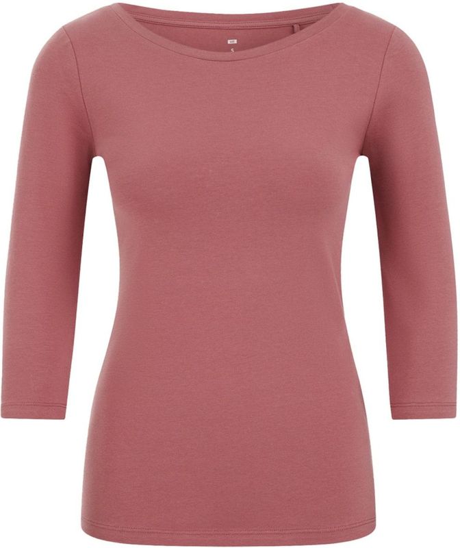 WE Fashion - Top - Zalm - Driekwart Mouwen - Ronde Hals