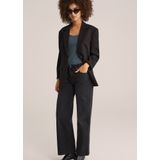 WE Fashion - Top - Donkergroen - Mouwloos - Slanke Pasvorm