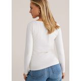 WE Fashion - Longsleeve - Ecru