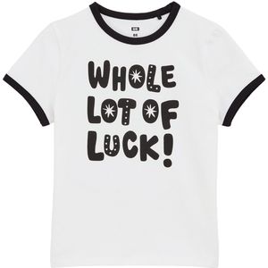 T-shirt - Ronde Hals - Korte Mouwen - Contrasterende Boorden