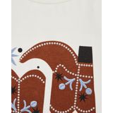 WE Fashion - T-shirt - Gebroken Wit - Regular Fit - Katoen