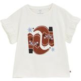 WE Fashion - T-shirt - Gebroken Wit - Regular Fit - Katoen