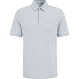 Van Gils - Regular Fit - Fijngebreide Polo - Lichtblauw