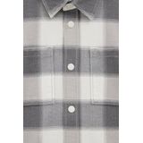 Overshirt - Ruitdessin - Drukknoopsluiting - Borstzakken