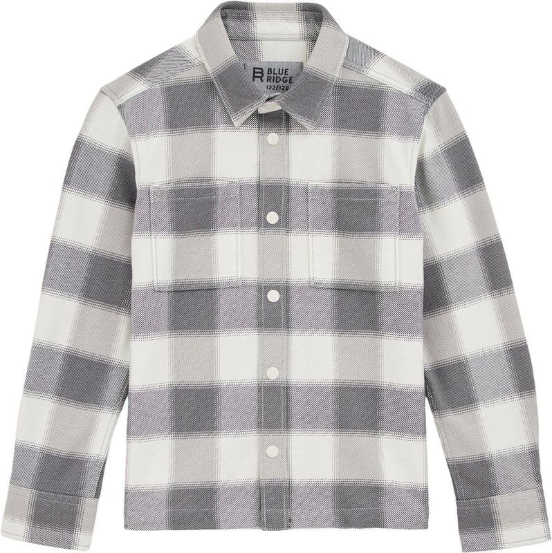 Overshirt - Ruitdessin - Drukknoopsluiting - Borstzakken