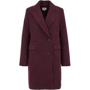 WE Fashion - Dames Jas - Bordeauxrood - Wolmix