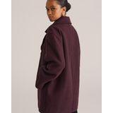 WE Fashion - Dames Jas - Aubergine - Wolmix - Regular Fit
