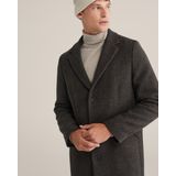 WE Fashion - Manteljas - Donkerbruin