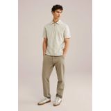 WE Fashion Heren Regular fit polo met rits