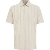 WE Fashion Heren Regular fit polo met rits