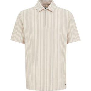 WE Fashion Heren Regular fit polo met rits