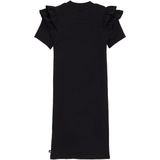 WE Fashion - Jurk - Katoen - Korte Mouwen - Ronde Hals - Ribgebreide Structuur