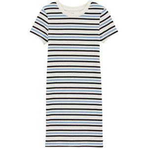 WE Fashion - Jurk - Jersey - Katoen met Elastaan - Ronde Hals - Korte Mouwen