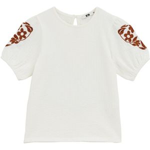 Shirt - Bloemenprint - Jersey - Ronde Hals - Kwartmouw