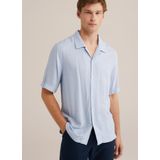 WE Fashion - Heren Overhemd - Lichtblauw - Regular Fit