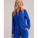 WE Fashion - Blouse - Indigo - Klassieke Blouse - Lange Mouw