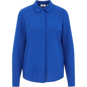 WE Fashion - Blouse - Indigo - Klassieke Blouse - Losse Pasvorm - Lange Mouw