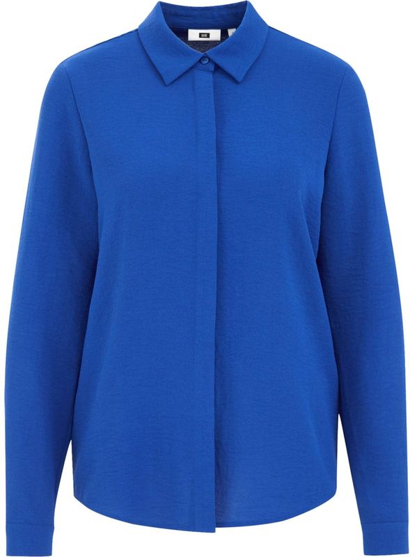 WE Fashion - Blouse - Indigo - Klassieke Blouse - Lange Mouw