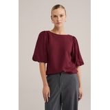 WE Fashion - Dames Top - Katoen - Ballonmouwen